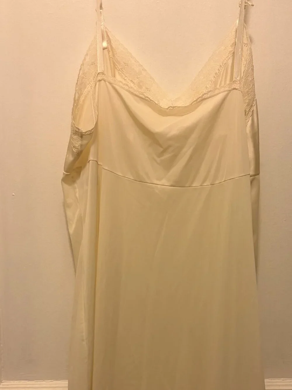 White/beige vintage lingerie dress - Picture 4 of 4